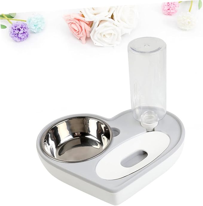 Pet Water Feeder Auto Dog Cat Bowl Heart Shape Material Safe Cat Dog Drinking Fountain