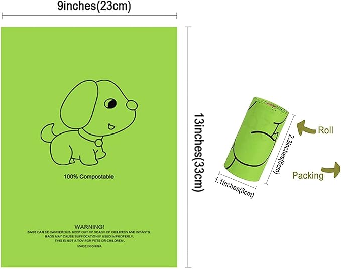 Petmolico Dog Poop Bag Holder Treat Pouch for Dog Leash, Dog Waste Bag Dispenser Treats Storage Holder Training Pouch with Clip, Green