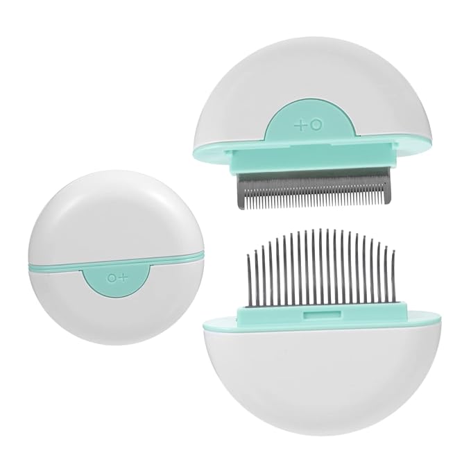 Cat Grooming Comb Portable Pet Hair Removal Brush for Shedding Massage Lightweight Cat Hair Tool Eliminates Tangles Loose Fur Durable Comfortable Design