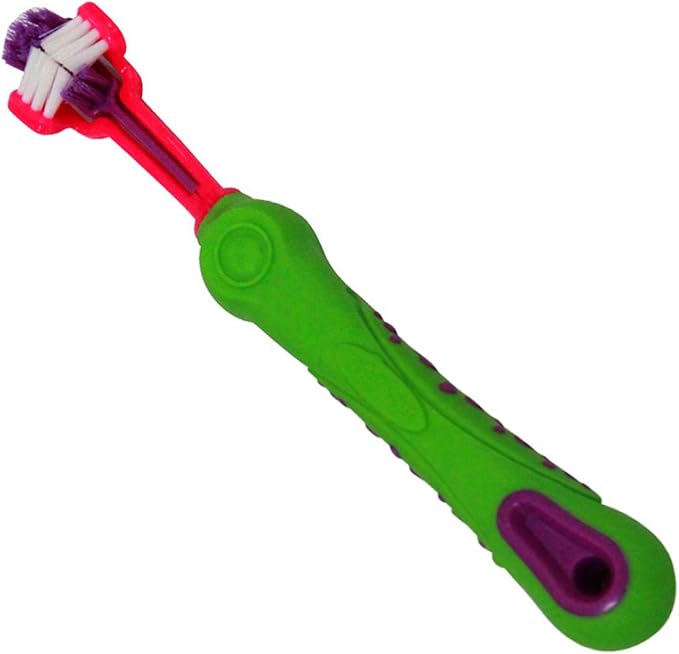 aqxreight 3 Sided Pet Toothbrush Multi Angle Dog Cat Toothbrush Pet Supplies for Oral Thoroughly Clean Pre 3 Sided Toothbrush3 Dog ToothbrushPet ToothbrushDog ToothbrushDog and (Green) (Green)