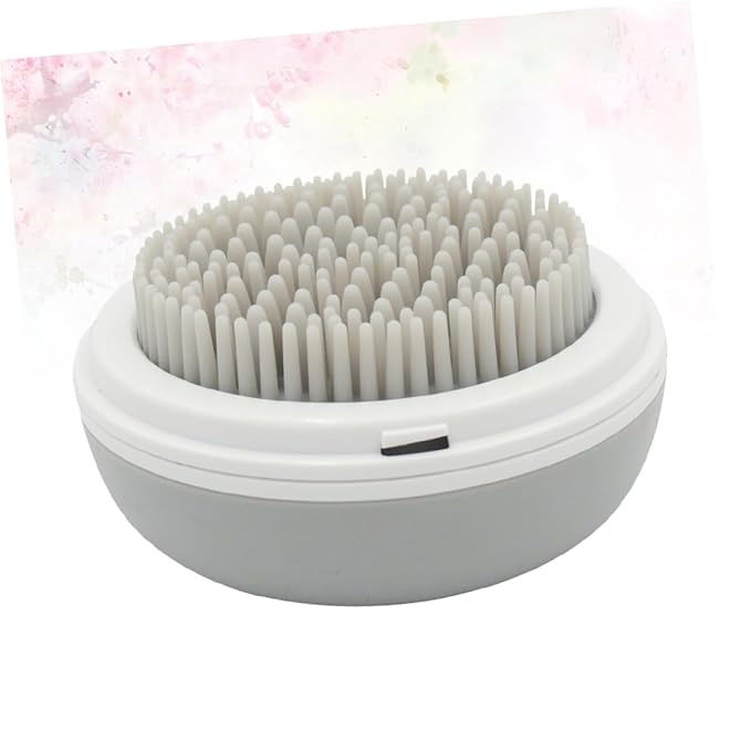 Happyyami Multifunctional Pet Grooming Comb Grey Bathing and Massage Tool for Dogs and Cats Easy Hair Removal and Detangling Comb Skin-friendly Cleaning Brush for Shedding and Dander