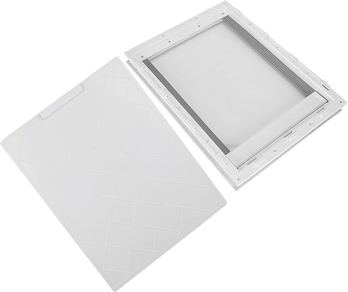 Rengue Large Pet Door, Doors Closing for Easy Pet Access Indoor Outdoor, 50x38 Cm for Big Garage Use Large Door, ABS Material, Automatically Nan Dog Supplies (White)