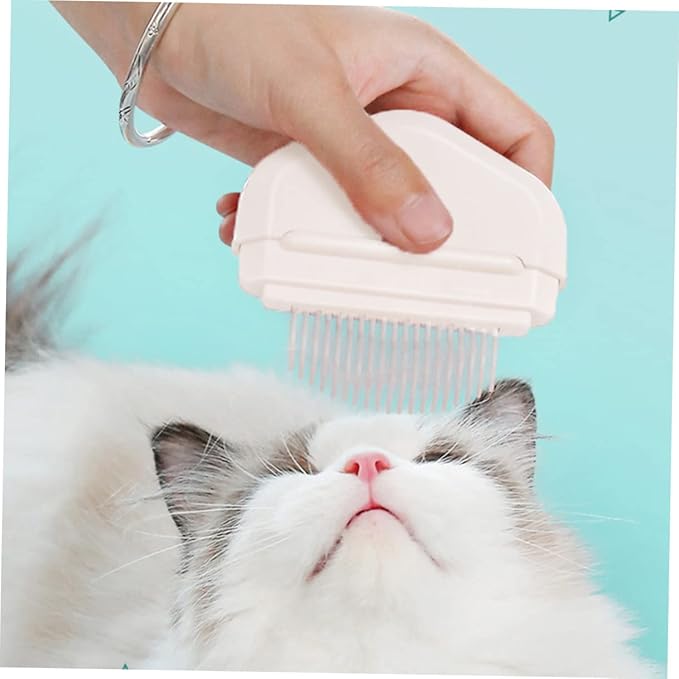 HANABASS Cat Brush Dog Grooming Tool Massage Comb for Pet Hair Removal Comfortable Handle Bristles for Shedding for Cats and Dogs