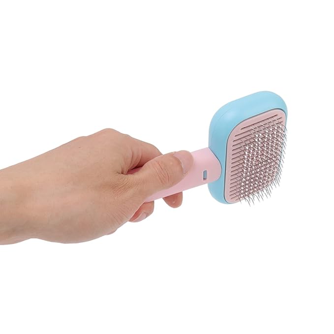 Pet Slicker Brush Self Cleaning Massage Prevent Slip Dog Cat Grooming Comb for Shedding Hair
