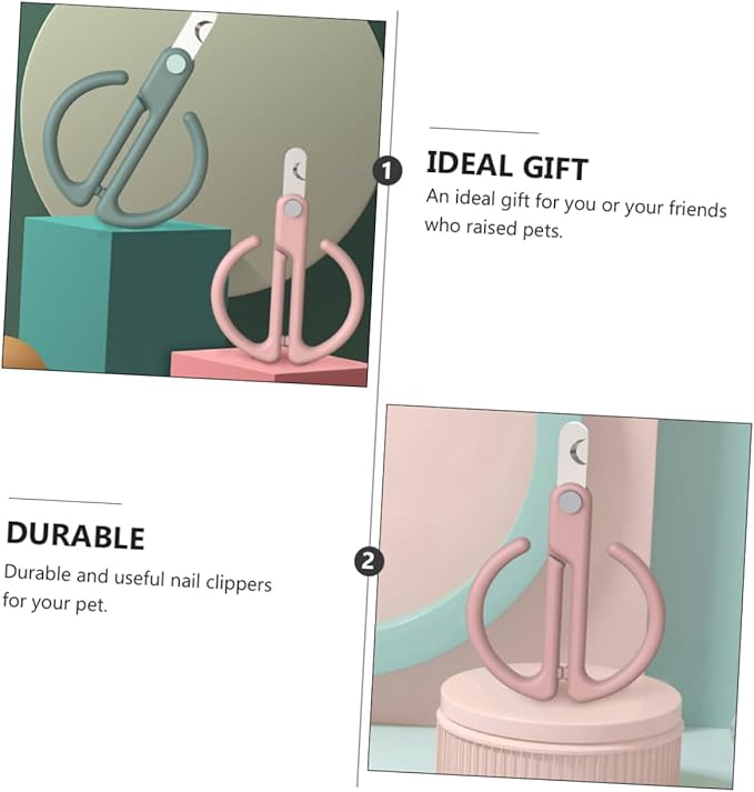 1pc Pet Nail Clipper Dog Cat Scissors Sharp Trimming Tool Ergonomic Design Professional Pet Grooming Supply