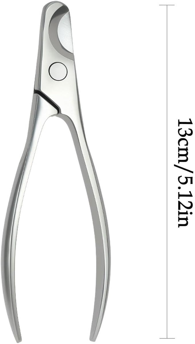 Safety Nail Trimmer, Cat Cutter Aid, 5.12 Inches Stainless Tool, Professional Heavy Duty Device with Secure Grip, Compact Supply with Daily Use, Home Accessories for Pets Breed Animal Clipping Indoor