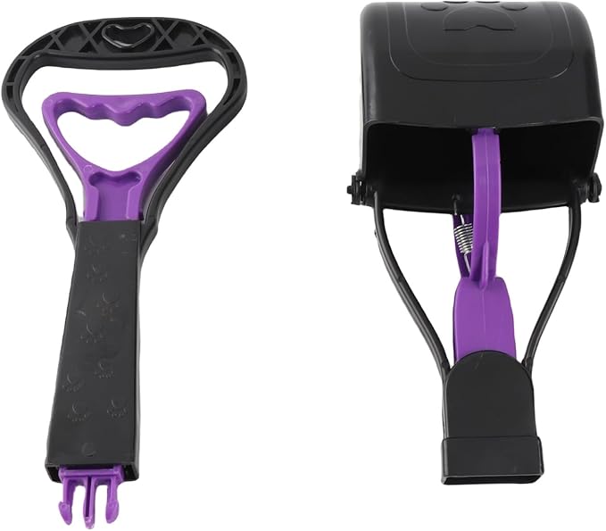 Drfeify Long Handle Dog Poop Scooper Durable Ergonomic Pooper Scooper for Pet Supply Plastic Size 17.72x3.94in