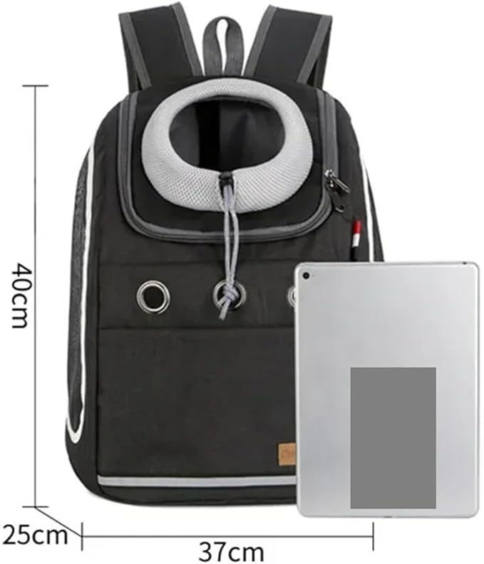 Pet Bag，Compatible for Backpack Portable Travel Breathable Outdoor Carrying Supplies(Gray)