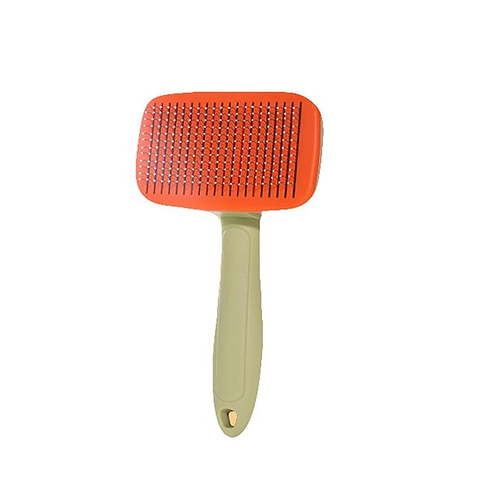Self Cleaning Slicker Brush - Skin Friendly Deshedding Grooming Tool for Dogs & Cats, Suitable for Shedding & Haired Pets, with Pet Supplies Accessories, Blue