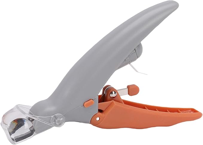 Zerodis Cat Cleaning Grooming Supplies High Density Ti Steel Vane/Wing with Magnification and Non Slip Handle for Cats Dogs Rabbits LED Light Pet Nail Clipper