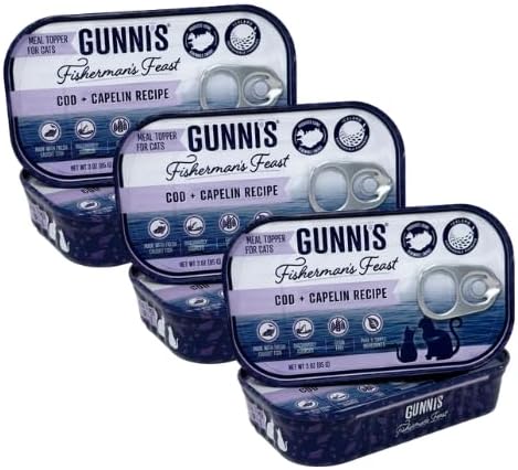 Pet Cod & Capelin Recipe Food Topper for Cats, 3oz (Pack of 6)