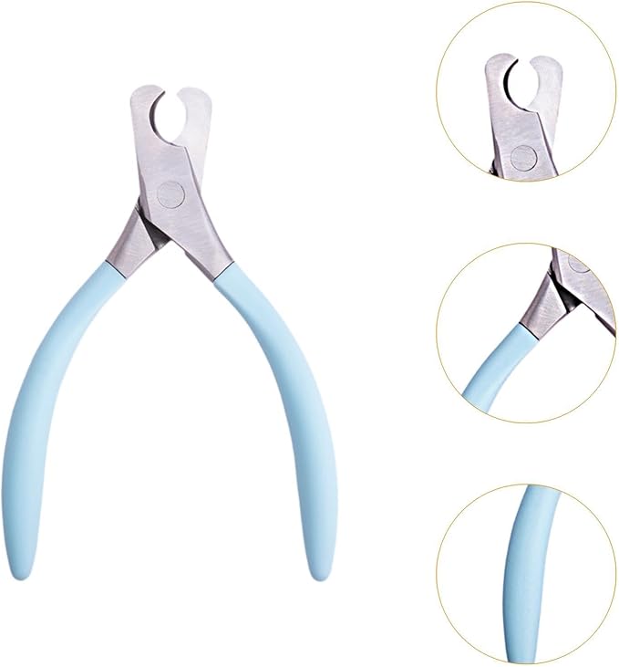 Dog Nail Clippers Pet Supplies Portable Professional Nonslip Wide Jaw Opening Cat Nail Trimmer Grooming Tool for Home Kitten, Blue