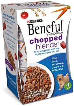 Beneful Chopped Blends with Beef, Tomatoes, Carrots and Wild Rice; 9 Ounce (Pack of 8)