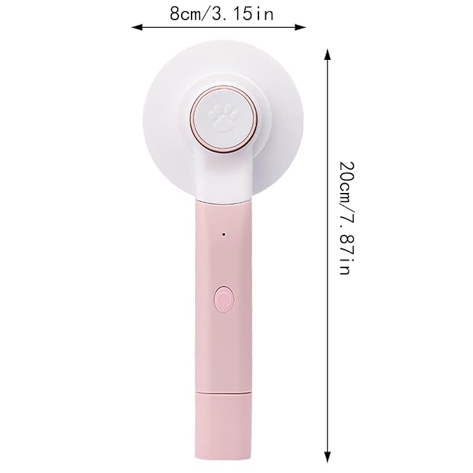 Dog Brushes for Grooming | Rechargeable Massage with Nail File - Cat Shedding Dog Hair Brush | for Long Short Hair Undercoat Removal Cleaning Bathing Dematting Indoor Home