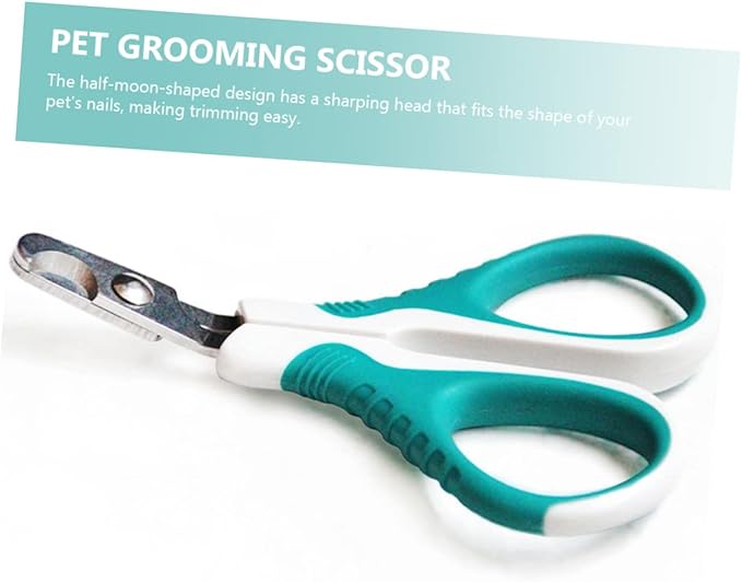BESPORTBLE Pet Nail Clipper for Cats and Dogs Stainless Steel Grooming Tool Comfortable Grip Lightweight and Portable Nail Trimmer for All Breeds Sky-