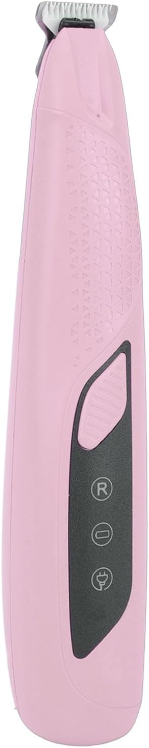 Pssopp Electric Cat Grooming Clippers, Electric Clippers Proof Body High Brightness LED Light Rechargeable Dog Trimmer for Small Area Hair Cat Grooming, (Pink)