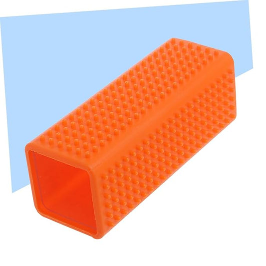 2pcs Silicone Pet Hair Remover Brush Cleaner for Dog for Carpets Sofa Bedding and Clothing Tidy up Your Orange