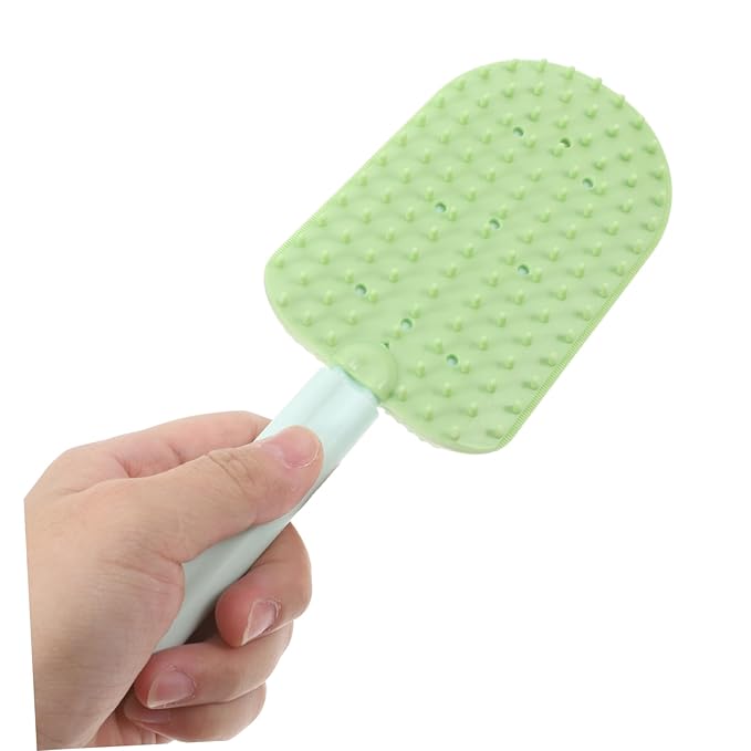 3pcs Cat Grooming Brush for Shedding and Removal Dual-sided Pet Hair Comb for Cats and Small Dogs Easy to Ergonomic Design Green