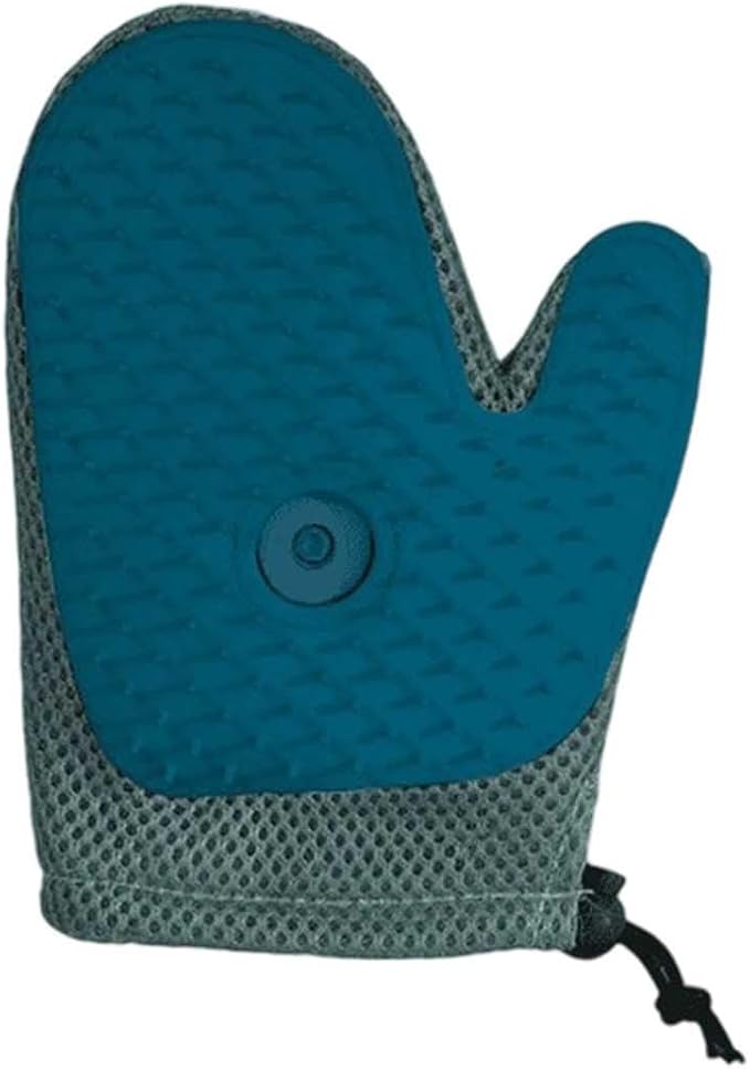 All-in-One Grooming Mist Glove for Pets - 4-in-1 Electrostatic Deshedding Glove with Thickened Padding, Clothing & Car Seats - Upgraded Technology for Cats/Dogs - Machine Washable (Blue)
