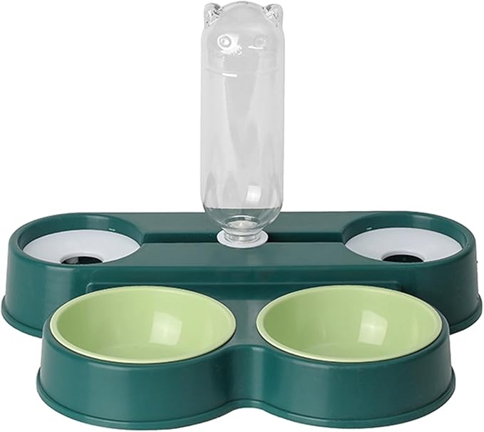 4 in 1 Dogs Feeders Automatic Cats Food Water Bowl Waterer Double Large Capacity Double Bowl Pet Supplies Pet Water and Dispenser