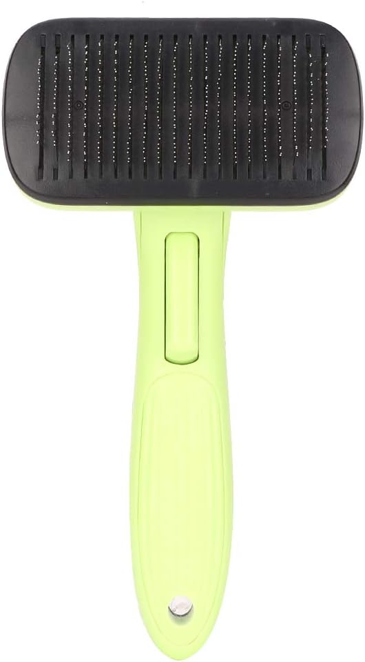 Cat Grooming Comb - Retractable Cat Brush with Release Button for Indoor Cats Shedding, Gently Removes Loose Undercoat - Automatic Cats Self Cleaning Slicker Brushes Tool
