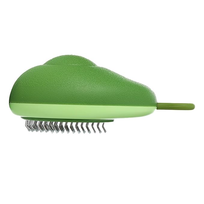 Cat Supplies Cat Cleaning Grooming Supplies For Dogs & Cats Efficient Hair Removal One Touch Cleaning Anti Knotting Design Wide Application With Abs & Silicone Material (Avocado