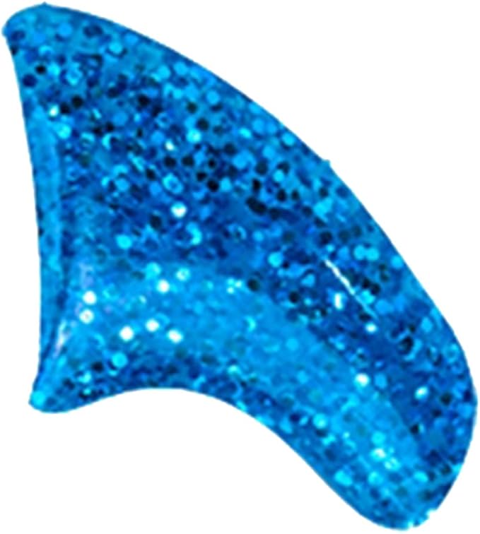 40 Pack Soft Nail Caps for Cat Claws Blue Glitter Medium