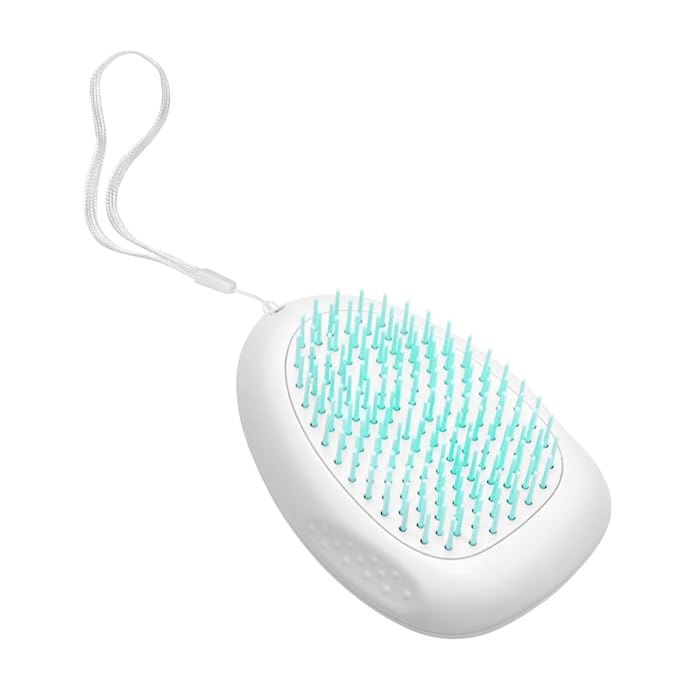 Garneck Pet Grooming Tool for Dogs and Cats Shedding Comb with Comfortable Grip and Lanyard for Easy Hair Removal and Cleaning Hair Brush