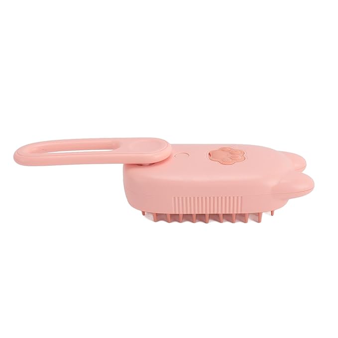 Cat Mist Brush Multifunctional One Click Spray Shedding Bath Brush Pet Steam Brush for Cats Grooming (Pink)