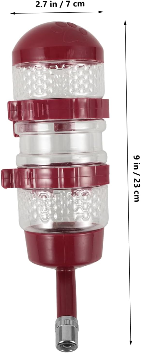 Mikikit 4pcs Cat Water Dispenser Hanging Type Compact Puppy Feeder Dispenser for Dogs Cats Easy Install Pet Waterer with Unique Design for Cages Reduces Spills Keeps Pets Hydrated