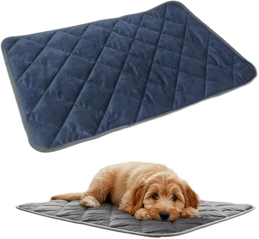 Self Heating Pad for Dog & Cat, 2026 New Self Warming Pet Bed Dog Heating Pad, Non-Slip & Washable, Non Electric Pet Warming Pad Sleeping Mat for Small Medium Large Dogs (Blue, M: 18.9"x27.6")
