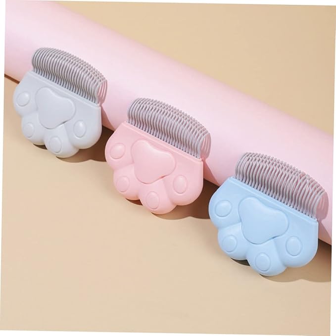 Hemoton Dog Cat Grooming Tools 3pcs Pet Grooming Brush Set Poodle Comb Brush Wear-resistant Compact Portable