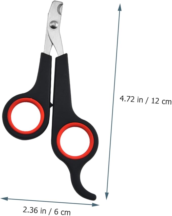 YARNOW 3pcs Ergonomic Stainless Steel Pet Nail Clippers Portable Dog Cat Nail Trimmers for Safe Grooming Non- Handle for Easy Use for Breeds