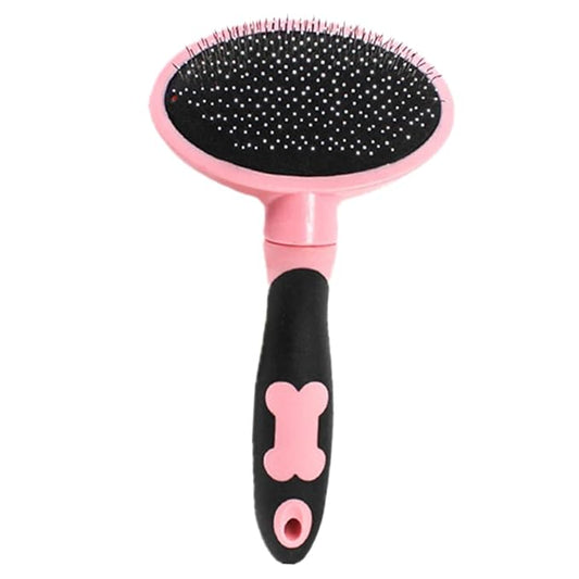 1Pc Ergonomic Cat Brush Grooming Tool with Smooth Rounded Teeth for Comfortable Pet Massage and Hair Removal Design for Long and Medium Haired Cats and Dogs