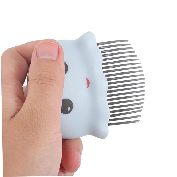 POPETPOP 3Pcs Pet Undercoat Remover Comb Set Cartoon Design Grooming Tool for Cats Efficient Hair Detangler Grooming Brush for All Fur Types Reduces Shedding and Keeps