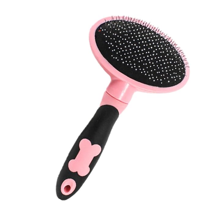 VANZACK Pet Comb and Cat Hairbrush Grooming Tool Pink Pet Massage Brush for Shedding and Fur Removal Suitable for Cats and Small Dogs Indoor