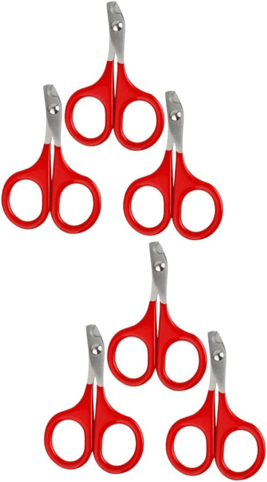 6pcs Sturdy Stainless Steel Dog Nail Clippers for Dogs Grinds Cuts Cat Grooming Tool Pet Nail Bend Cutter Home Salon Use
