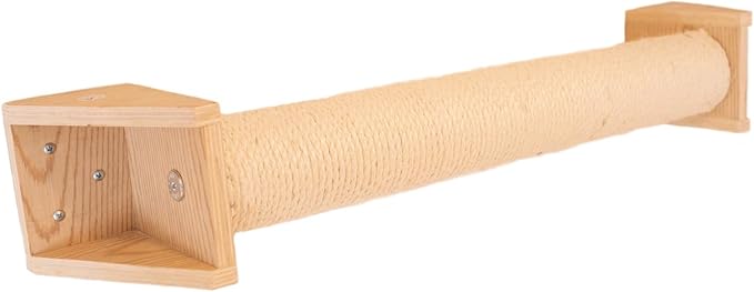 Wall Mounted Cat Scratching Post -Series - Solid Wood - 30" Tall