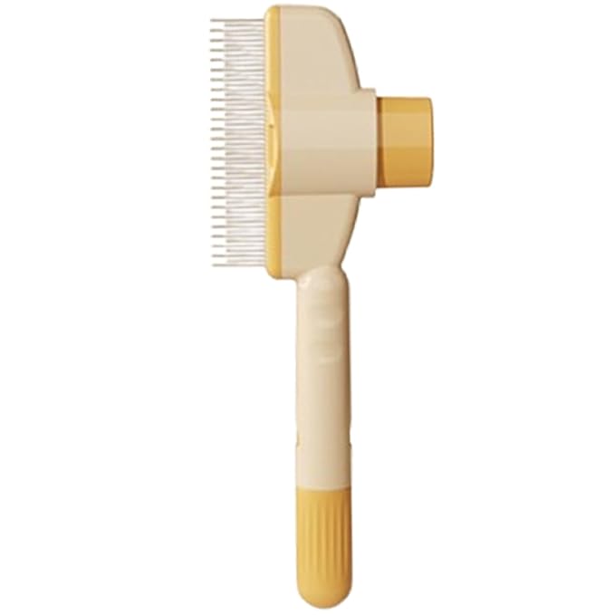 Pet Knotting Comb for Dogs, Cat Grooming Comb for Hair Knots, Puppy Grooming Combs, Pet Hair Remover Combs, Flea Cleaning Brush with Button Function
