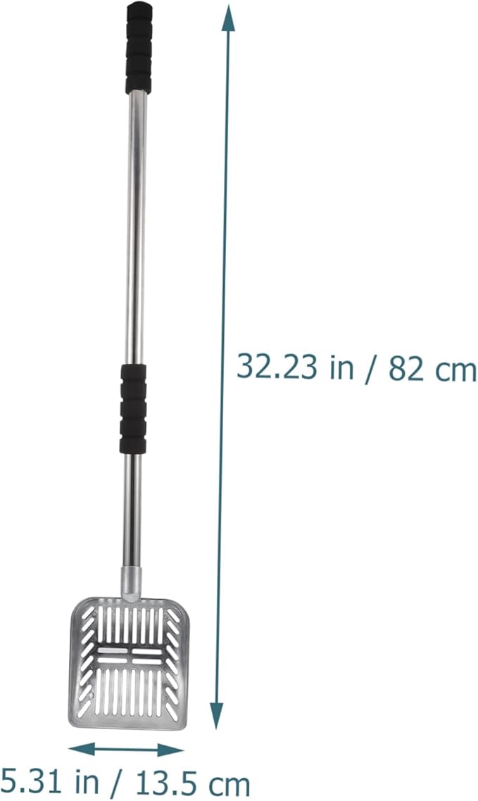 Sosoport Detachable Handle Cat Litter Scoop Easy Cleaning Shovel for Cat Poop Edges for Safe Use for Pet Owners Convenient Litter Cleanup Tool