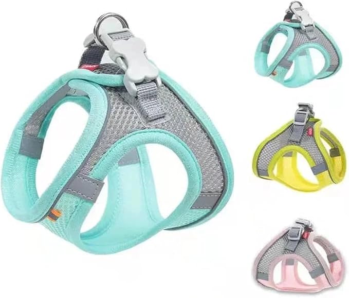 Cats Dog Accessories Small Dog Collar Safety Vest Pet Chest Rope Dogs Cover Breathable Adjustable Harnesses Supplies Products 113302208876 Ydrue XS 1.5-3 Kg/F