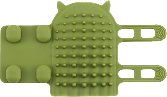 Cat Wall Brush - Selff Grooming Cat Brush, Adjustable Wall Corner Silicone Selff Scratcher | Cat Corner Brush, Portable Massage Brush, Soft Face Scratcher Brush for Dogs, Kittens, Puppies, Table Legs