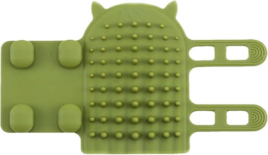 Cat Wall Brush - Selff Grooming Cat Brush, Adjustable Wall Corner Silicone Selff Scratcher | Cat Corner Brush, Portable Massage Brush, Soft Face Scratcher Brush for Dogs, Kittens, Puppies, Table Legs