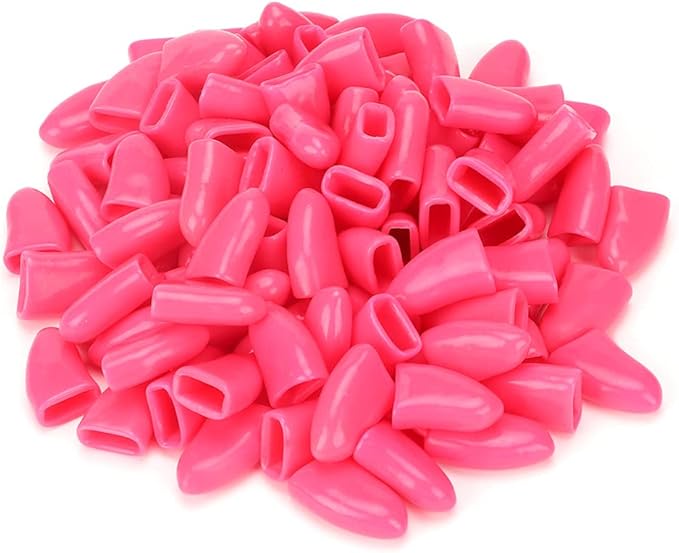 Zerodis Dog Daily Supplies Soft PVC Claw Protectors for Furniture Scratch Prevention with Adhesive Glue Applicator for Small Medium Large Dogs 100Pcs Dog Nail Caps Pet Nail Grooming (L)
