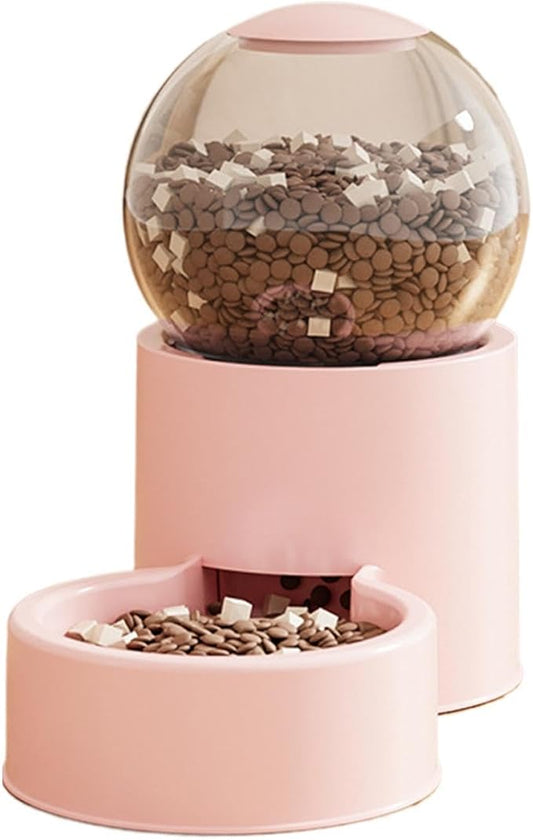 Automatic Pet Feeder - Large Capacity Dog Food, Water Dispenser Bowl Feeding System Reliable Continuous Supply Design for Controlled Portion Support for Puppies and Small to Medium