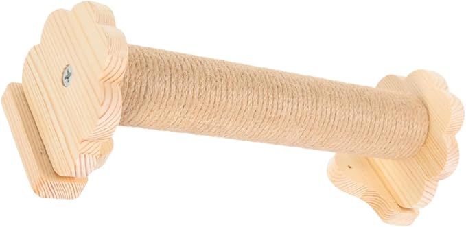Toyvian Cat Scratching Post and Reusable Wear-Resistant Sisal Pole with Solid Wood Core 40cm for Cat Cage Accessory Indoor Kitten Self-Grooming Furniture