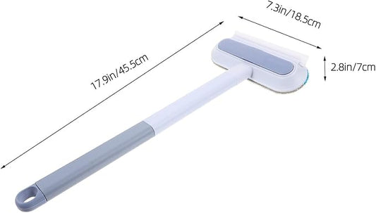 Pet Hair Remover Brush for Dog and Cat, Portable Lint Remover for Carpet and Furniture, High-Efficiency Sticky Hair Cleaner in Ash Blue for Pet Grooming and Household Use