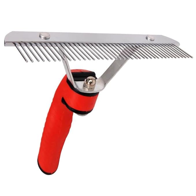 Rake Design Dog Hair Comb Pet Cat Hair Grooming Comb Single Row Comb Pet Supplies Accessories for Home Shop