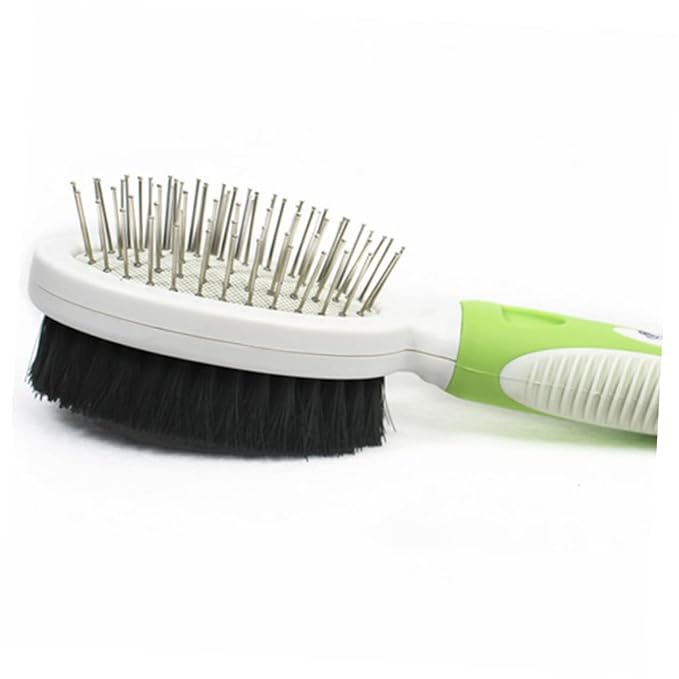 BESPORTBLE Double Sided Pet Comb Dematting Brush for Dogs and Cats Grooming Tool Random Color