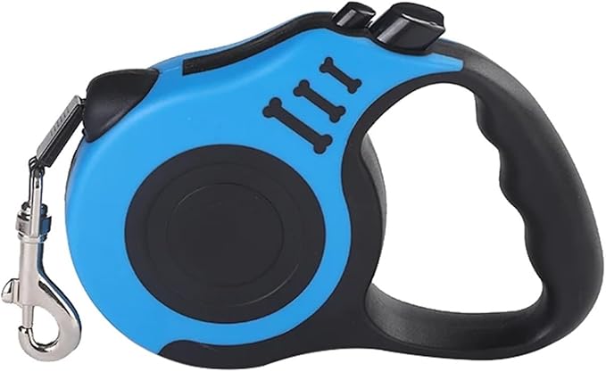1pcs Retractable Dog Leash 5m, Strong Nylon Automatic Lead for Small Medium Dogs, Pets Traction Rope for Cats, Chihuahua Bulldog Supplies(Blue,5m)